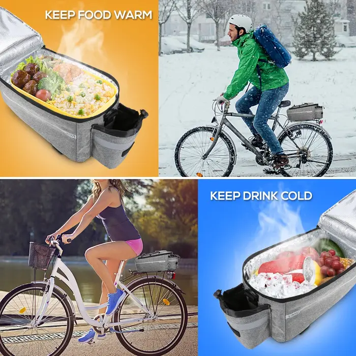Sac isotherme pour coffre de vélo