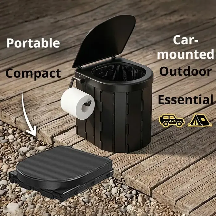 Tente portable pliable avec toilettes intégrées pour une intimité garantie