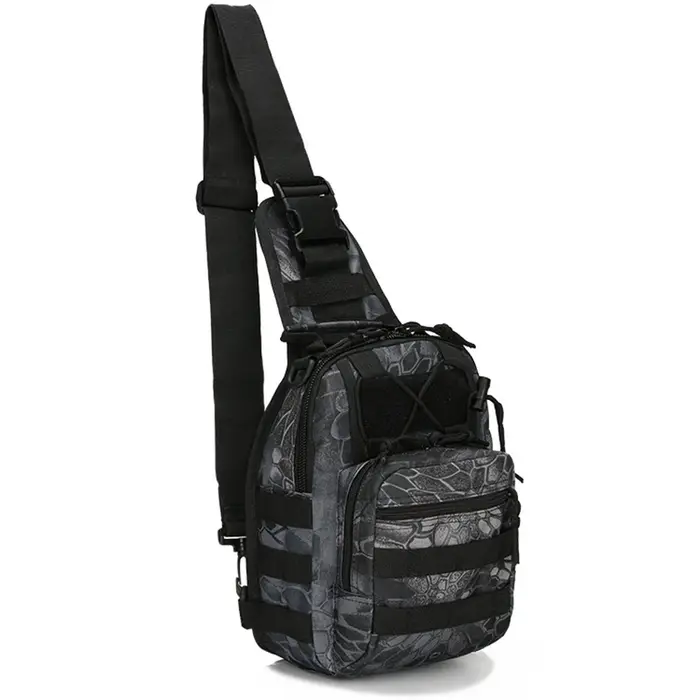 Sac à bandoulière tactique Oxford étanche 800D, petit sac de poitrine, sac à dos de sport de plein a
