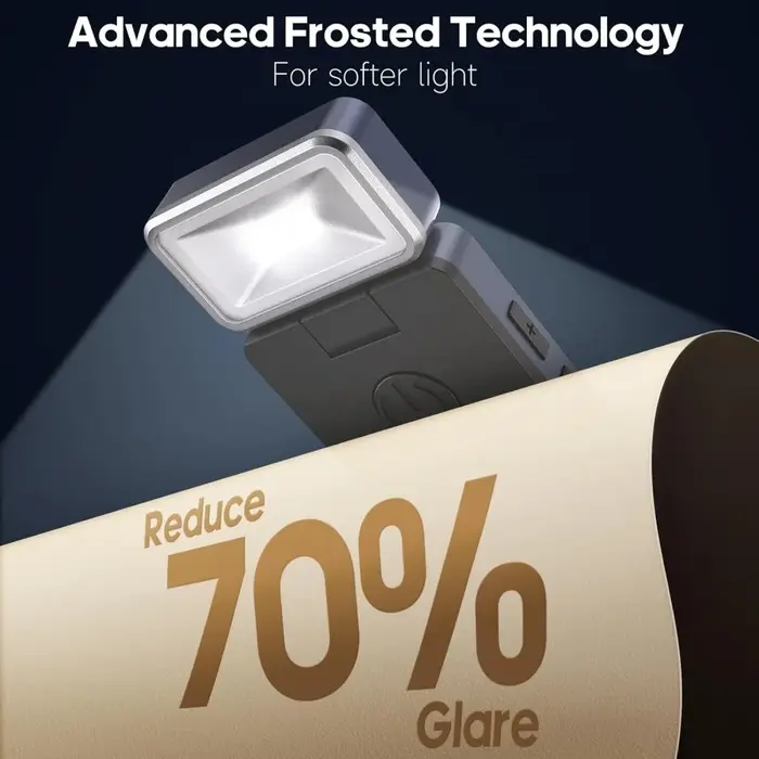 Usb Rechargeable pince sur LED lampe de lecture Portable Mini