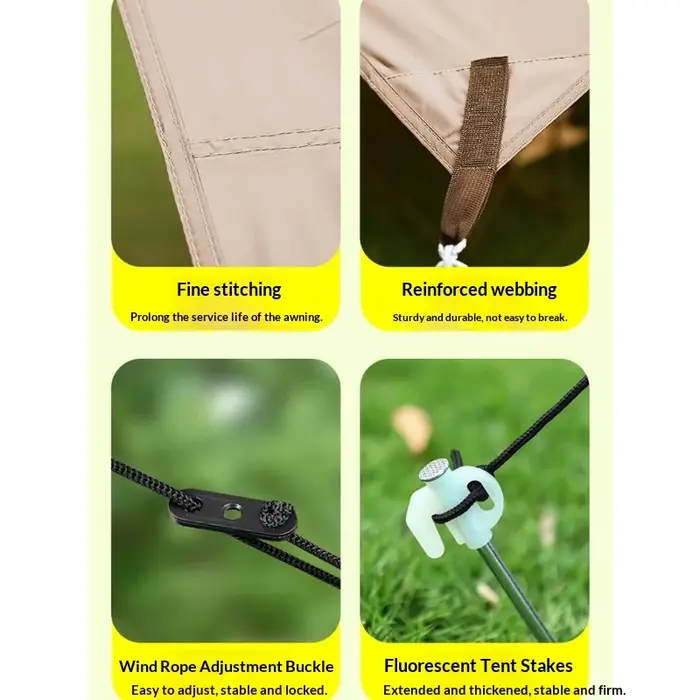 Bâche de camping imperméable robuste