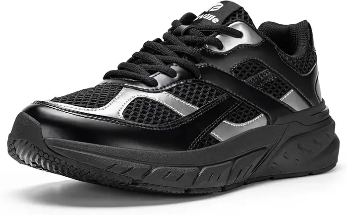 FitVille chaussures de marche Extra larges pour hommes baskets rétro large largeur baskets croisées 