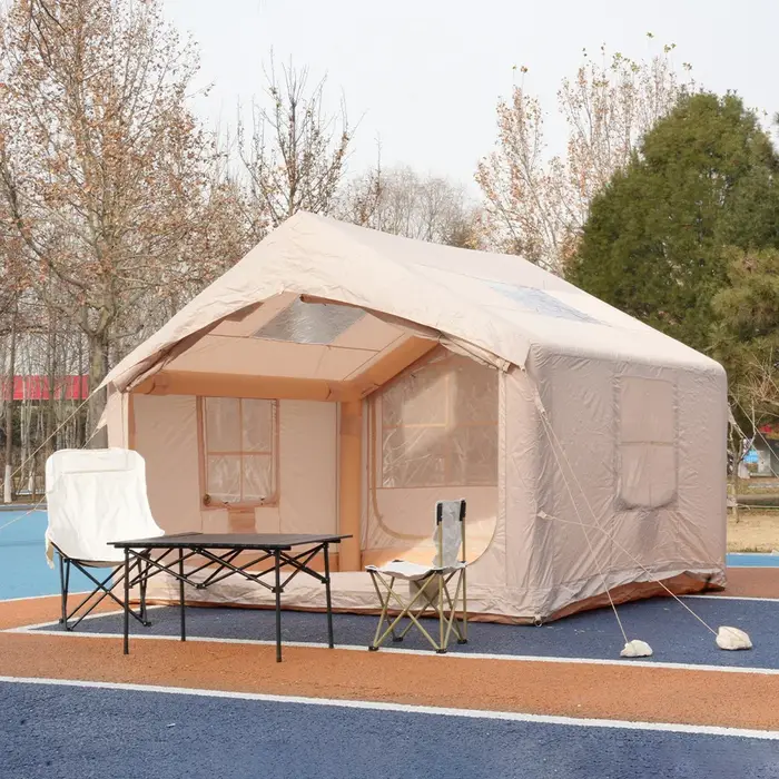 Tente gonflable familiale grande taille, imperméable, durable, pour toutes les saisons, directement de l'usine, facile à installer