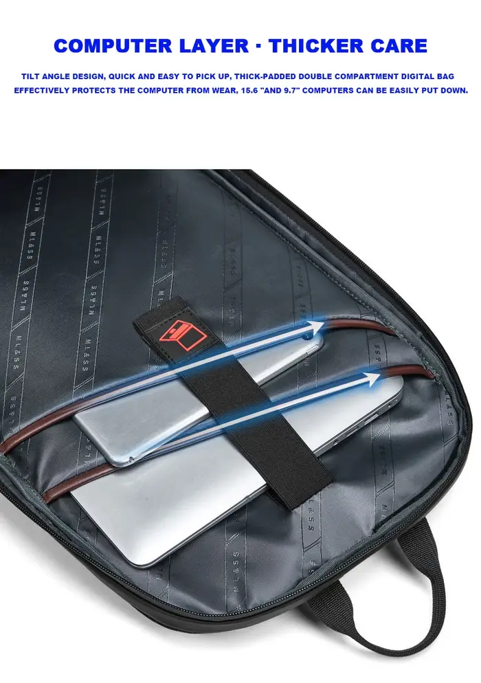 Sac à dos de voyage militaire suisse pour hommes, sac à dos d'affaires extensible USB pour ordinateu