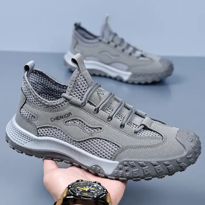 Oulylan Chaussures de randonnée et d'escalade respirantes en maille ajourée pour hommes