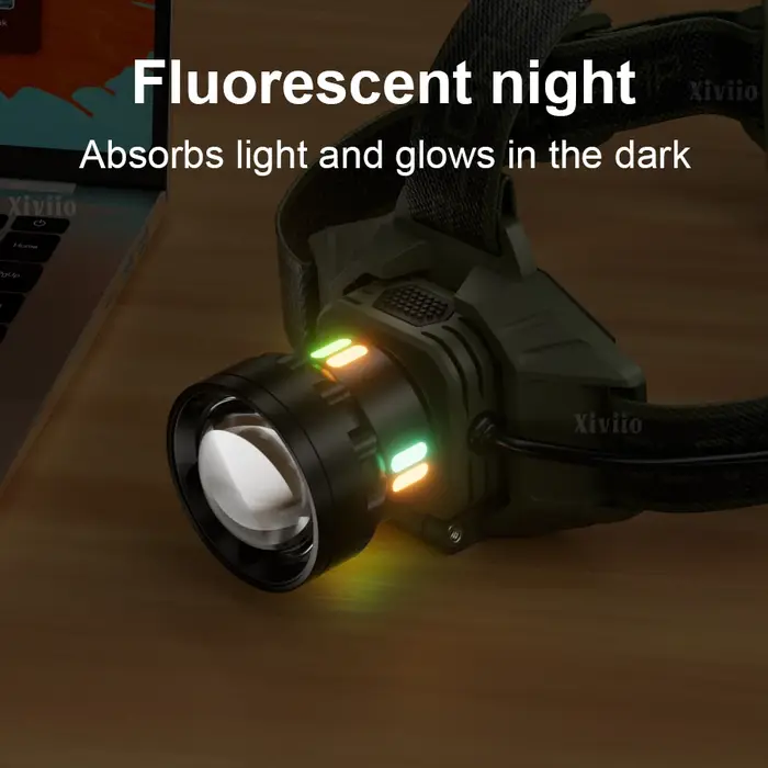 600000000LM lampe frontale Rechargeable phare LED très brillante avec feu arrière tête de pêche torche en alliage d'aluminium lumières extérieures