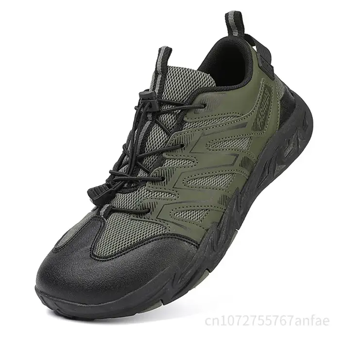 Chaussures de randonnée à bout large pour hommes, chaussures d'escalade en plein air en maille respi