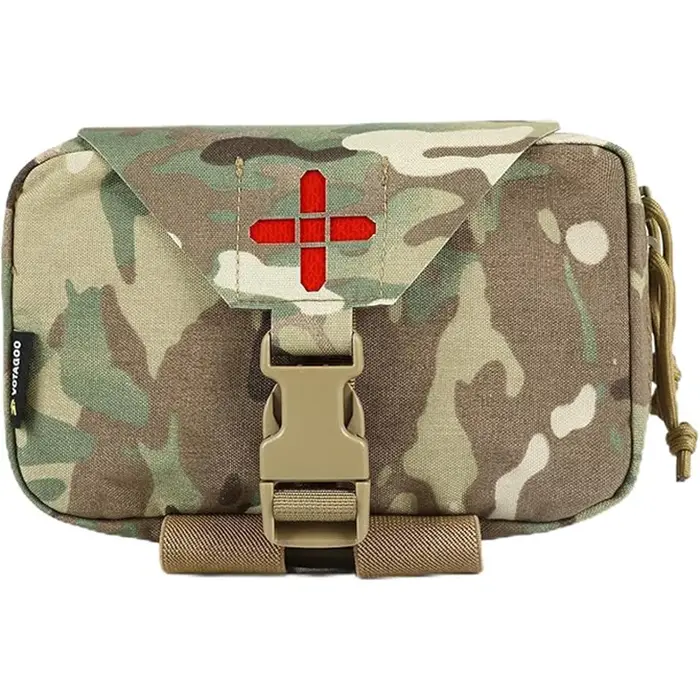 Pochette de premiers secours VOTAGOO pour survie en extérieur, pochette IFAK, système Molle, déploie