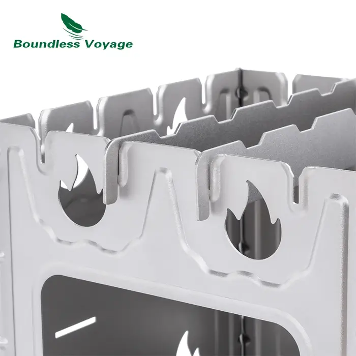 Boundless Voyage-Poêle à bois en titane, Brûleur pliant de camping, Boîte à douille extérieure, Boît
