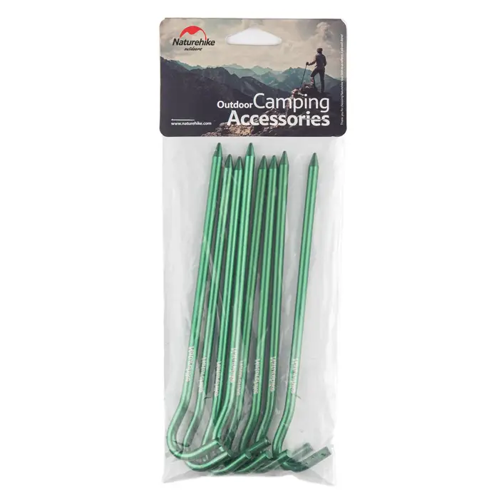 Naturehike – Lot de 8 piquets de tente de camping pour extérieur