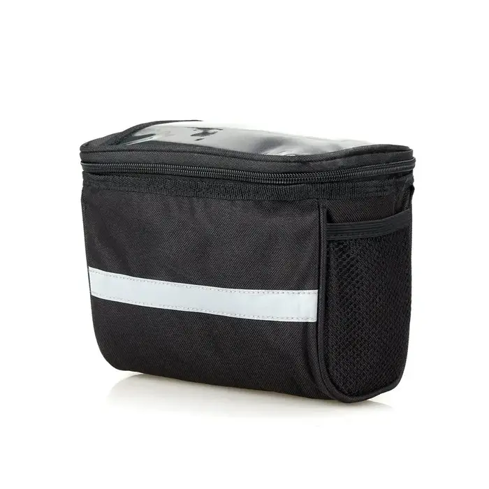 Sac de guidon avant de vélo, pochette tactile pour téléphone, sacoche de tube avant de vélo avec san