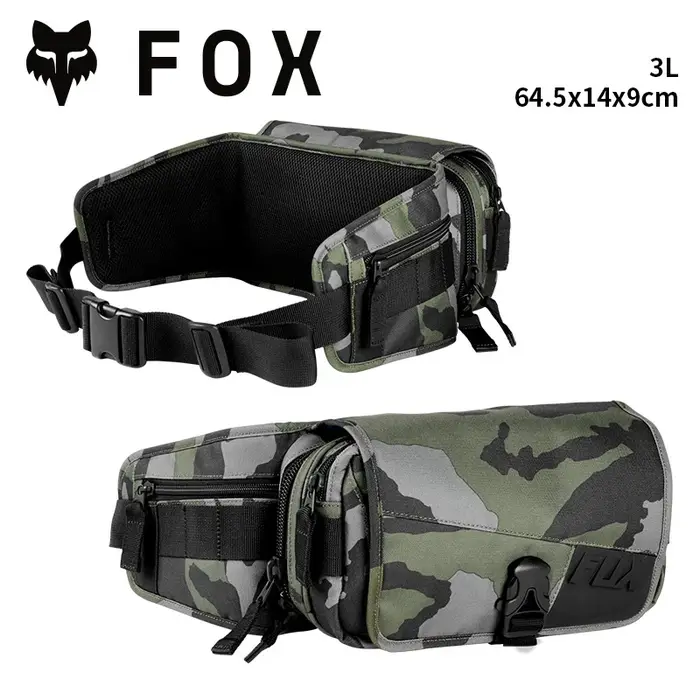 Sac banane standard FOX de 2 L avec deux porte-bouteilles pour VTT et motocross