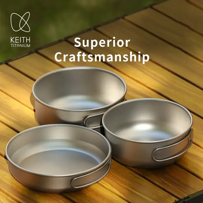 Ensemble de cuisine de camping compact en titane KEITH
