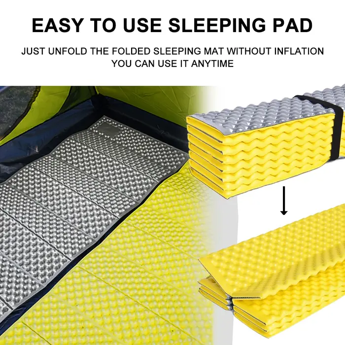 ESEA-Matelas de couchage en mousse portable, couverture imperméable et résistante à l'humidité, équi