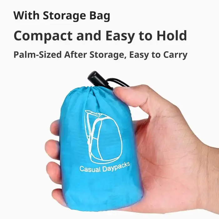 Sac pliable ultraléger pour hommes et femmes, sac à dos étanche de grande capacité, sacs de voyage portables légers, sac à dos de sport de plein air