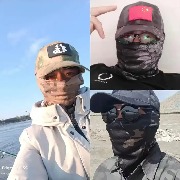 Casquette de baseball tactique camouflage, pour la pêche en plein air, la randonnée, la chasse, les sports, protection solaire, respirante, camouflage, cagoule, demi-masque de ski