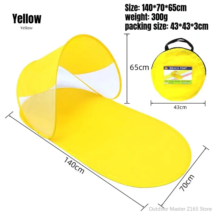 Tente de plage instantanée à ouverture rapide, design Flip Flop, résistante aux UV, abri solaire por