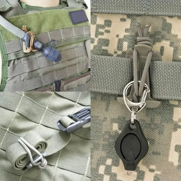 Lot de 2 mousquetons à boucle pour sac à dos