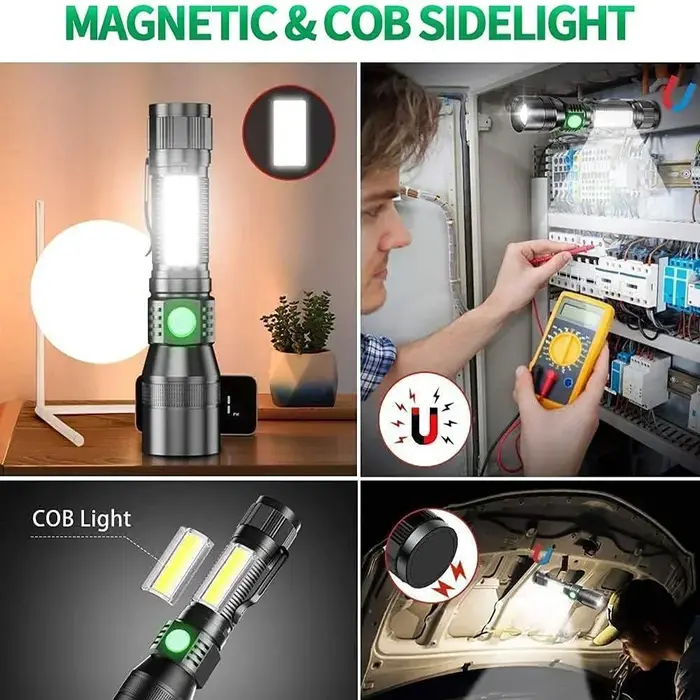 Lampe torche UV et lampe puissante rechargeable par USB