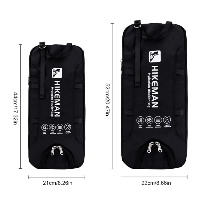 Sac isotherme pour vessie d'eau 1-2L et 2-3L
