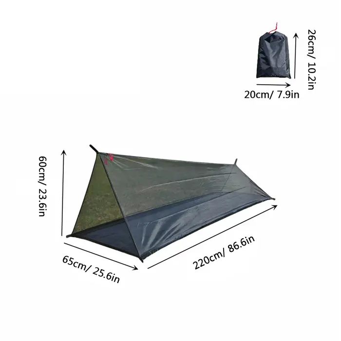 Tente légère aventure en plein air tente respirante 40D fil tente de Camping légère compacte tente P