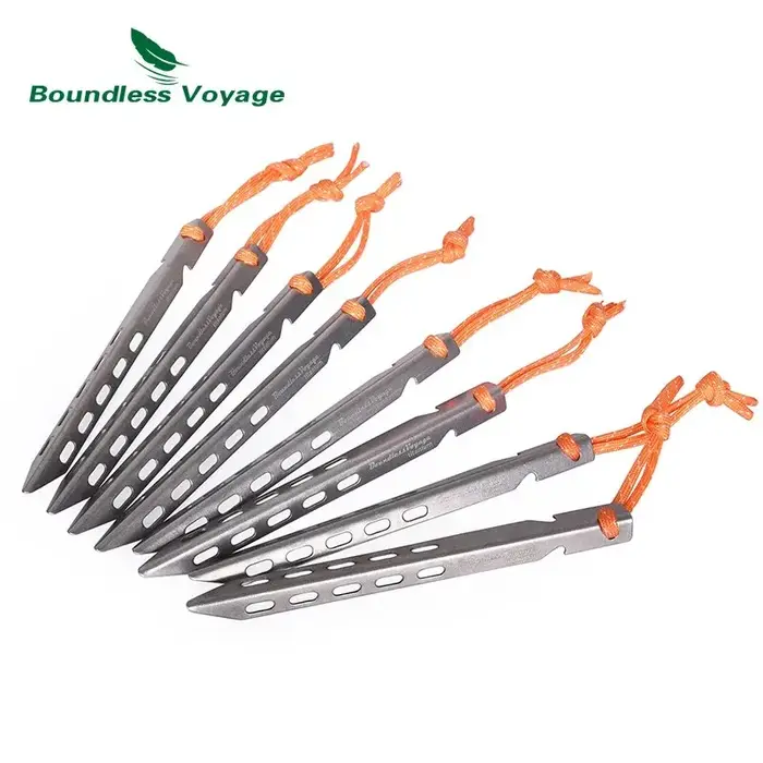 Boundelss Voyage – piquets de tente en titane ultralégers, broches de tente, accessoires de tente d'