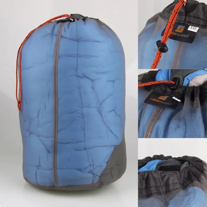 Sacs de couchage en maille de nylon ultralégers, sacs de rangement en maille de nylon ultralégers, sacs à linge en maille pour le voyage et la randonnée