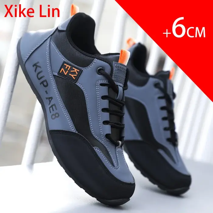 Chaussures rehaussantes de haute qualité, légères, imperméables, en cuir, durables, confortables, di