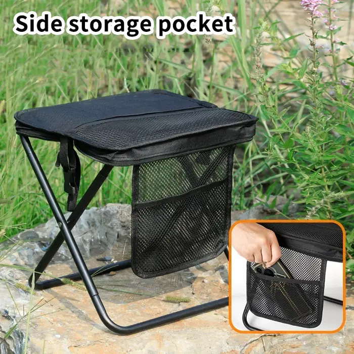 Tabouret de sac à dos pliable