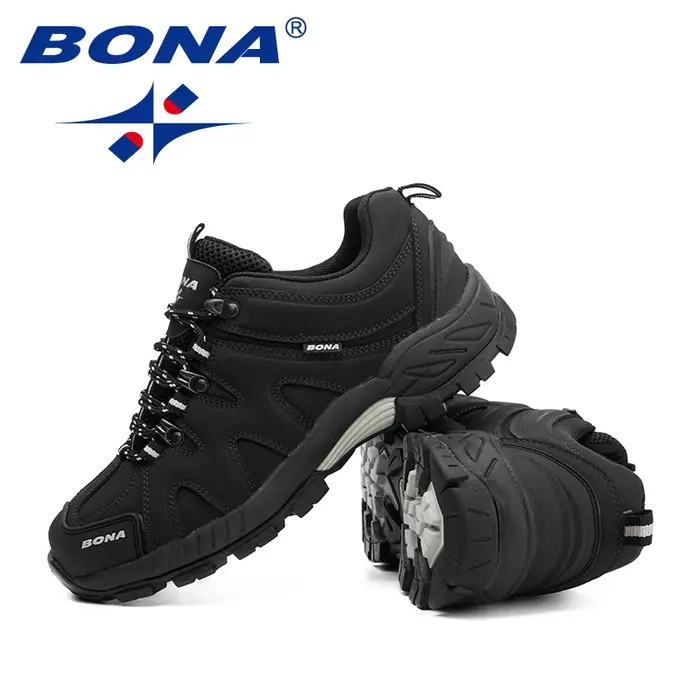 BONA nouveauté Style classique hommes chaussures de randonnée à lacets