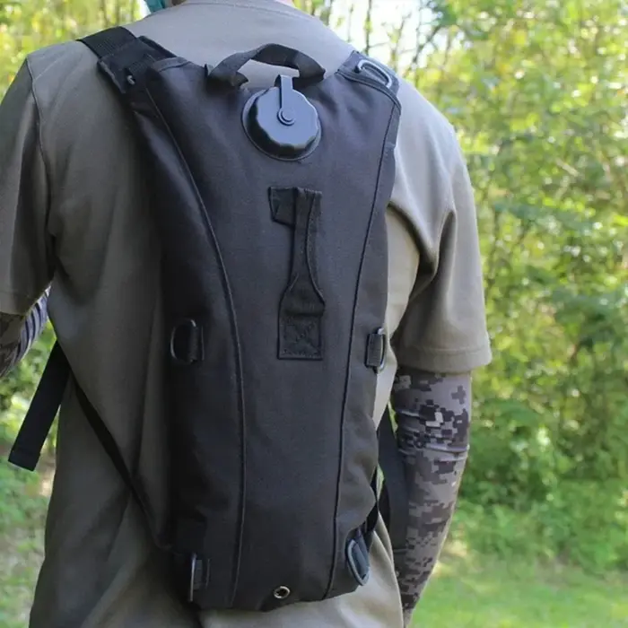 Sac à dos d'hydratation pour Sport de plein air, sac à eau Oxford étanche avec vessie de 3 litres pour randonnée d'été, cyclisme, escalade