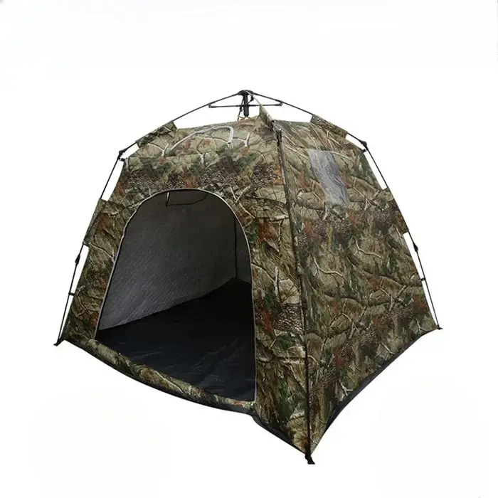 Tente extérieure automatique en coton pour 3 à 4 personnes, coupe-vent, épaisse, pour la pêche sur g