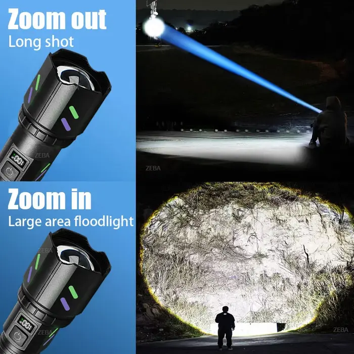 1000000 LM – lampe de poche Ultra-haute et puissante