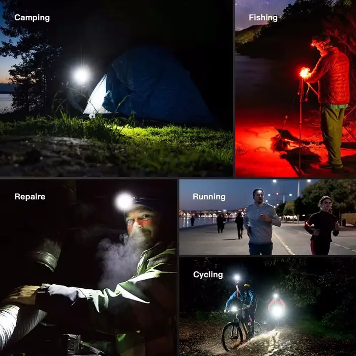 Lampe frontale Wurkkos HD50 ultra-lumineuse 4000 lumens avec fonctions de lumière rouge et blanche