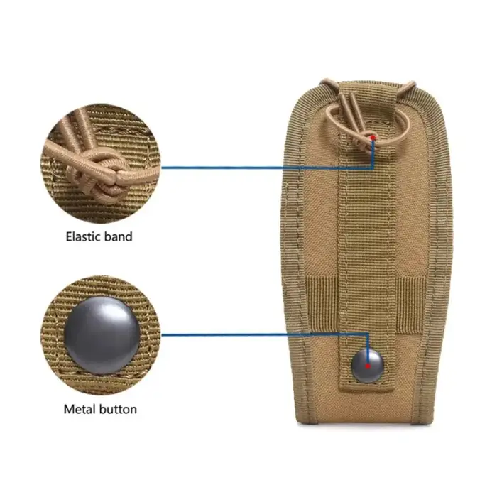 Sac tactique d'extérieur pour talkie-walkie, étui de transport radio multifonctionnel, sac d'accessoires camouflage, sac pour appareil de communication sans fil sportif