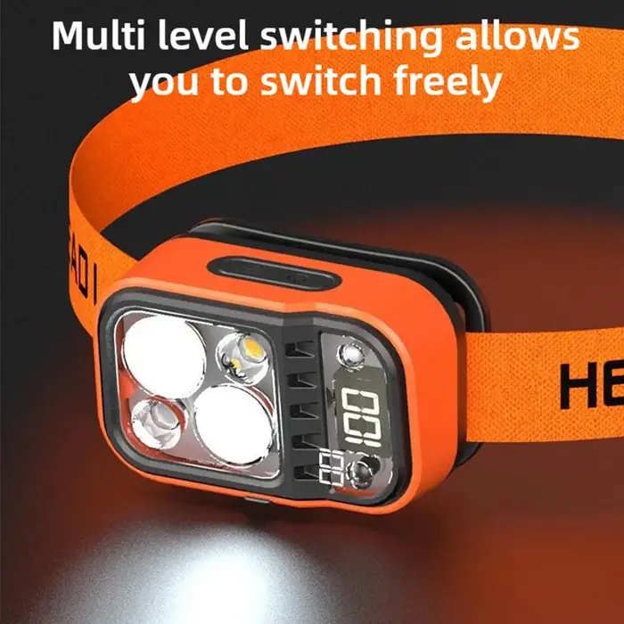 Lampe frontale LED rechargeable