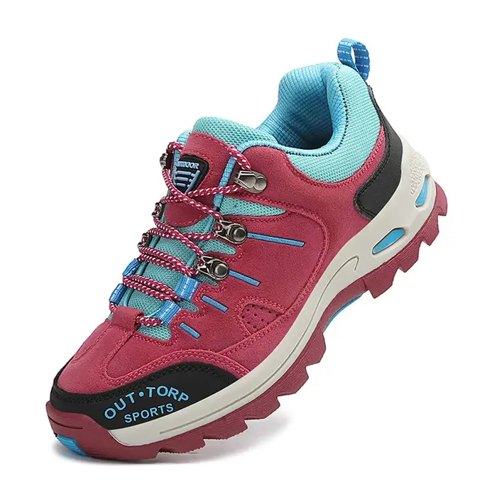 Chaussures de randonnée professionnelles en daim et cuir pour femmes