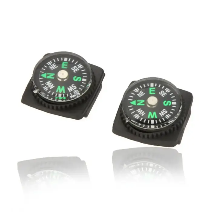 Bracelet coulissant avec boussole de 20mm, 2 pièces, pour montre-bracelet de survie paracorde