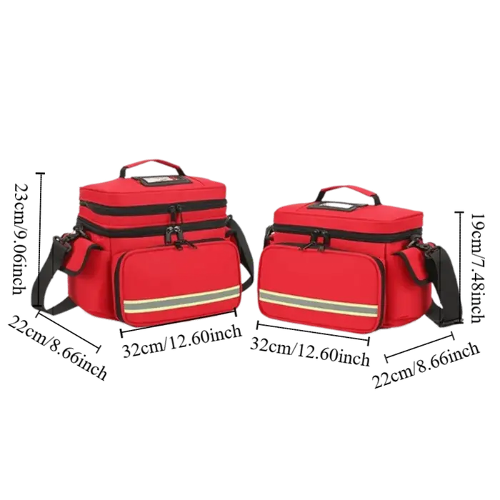 Sac à médicaments étanche Double couche, sauvetage d'urgence vide, sac de traumatologie d'urgence, fermeture éclair, multi-poches, organisateur de premiers intervenants