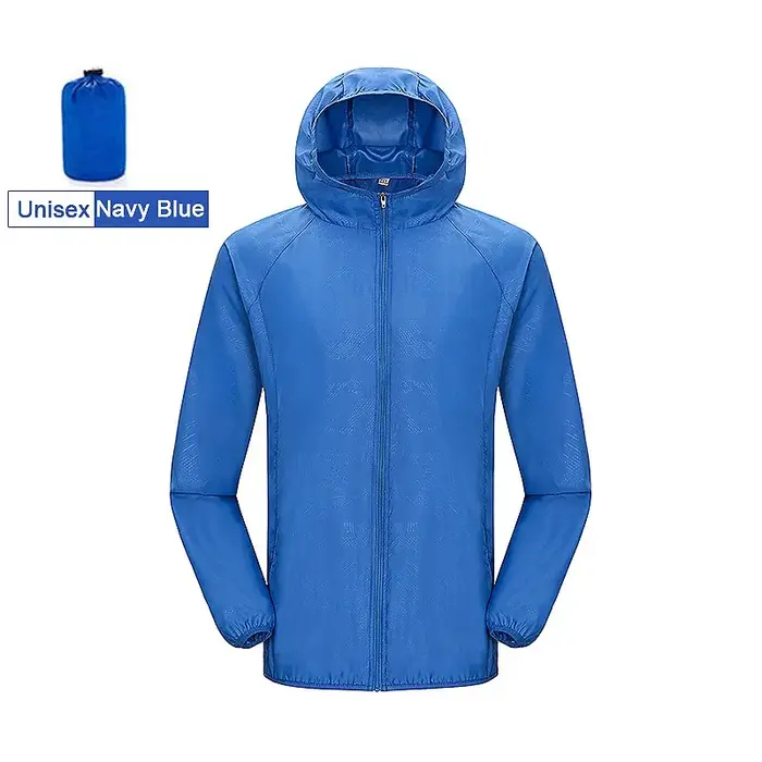 Veste imperméable à séchage rapide pour homme et femme