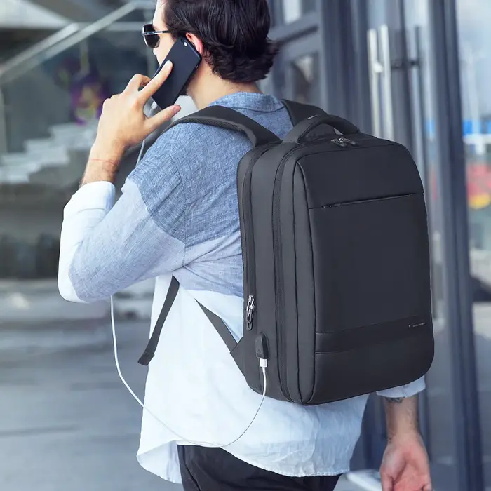 MARK RYDEN sac à dos de voyage hommes sac à dos d'affaires école extensible USB sac grande capacité 15.6 ordinateur portable étanche mode Backpac
