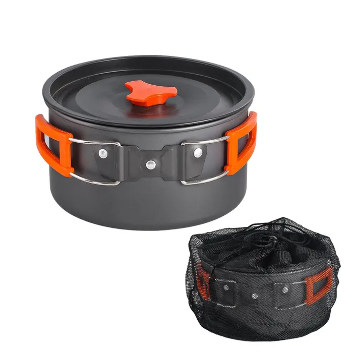 Ustensiles de cuisine de Camping, Pot pliant de cuisine en plein air, équipement en alliage d'aluminium, ustensiles de voyage, cuisine randonnée pique-nique Barbecue