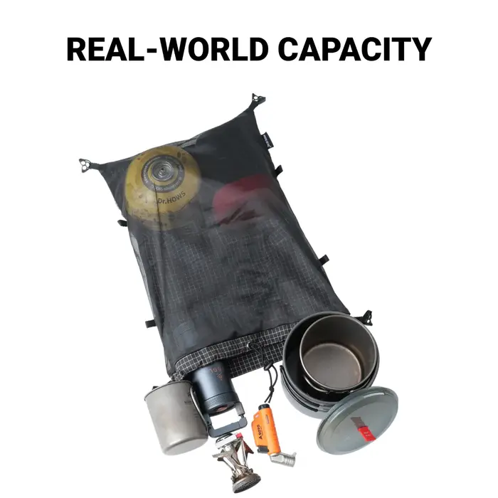 Sac à dos extensible Moudlar Kangaroo Pouch [HODRGEAR] 6L ultraléger 58g Gridstop pour la randonnée et le trekking