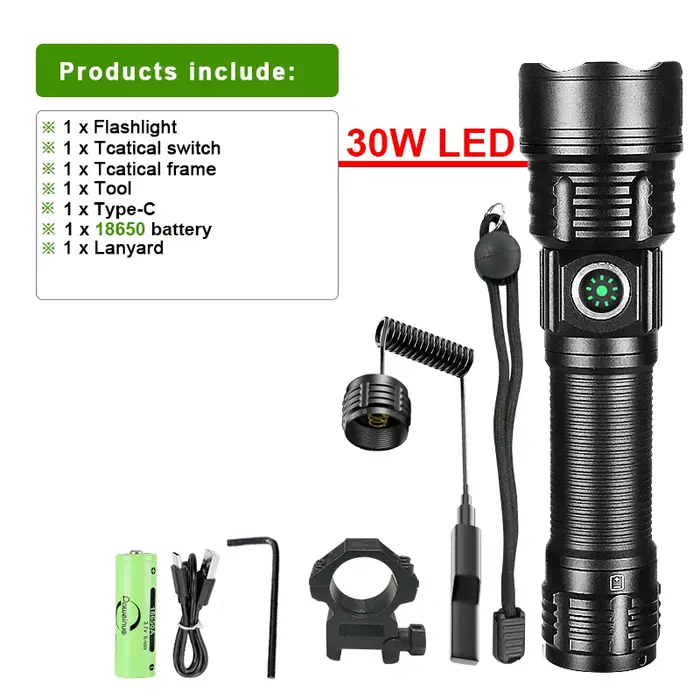 10000LM lampe de poche LED