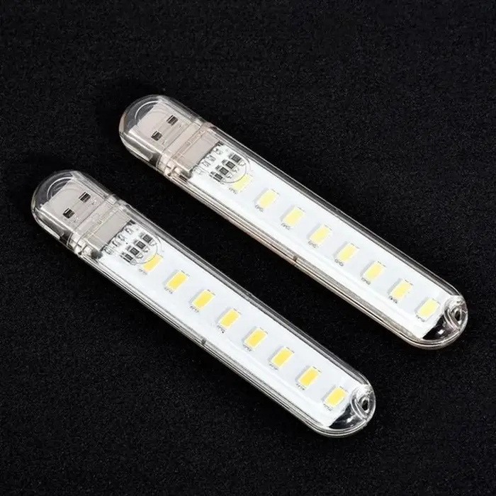 1 pièces 8 LED Mini lampe USB Portable DC 5V Camping USB éclairage pour PC