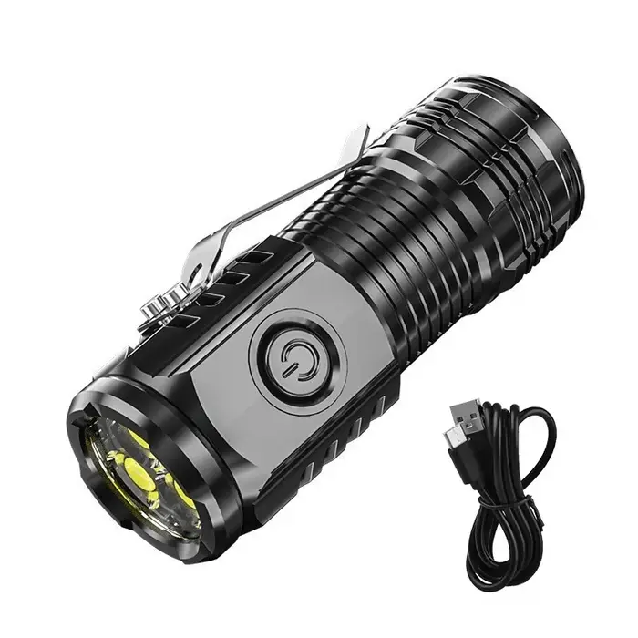 MINI lampe de poche LED Super lumineuse, torche Rechargeable, éclairage de pêche, lanterne puissante