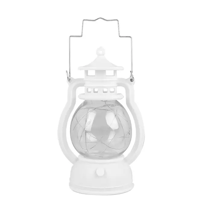 LED rétro lampe Portable Camping en plein air lanterne dynamique flamme lumière alimenté par batteri