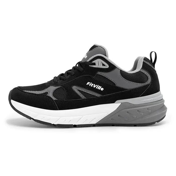 Chaussures de marche Fitville extra larges pour hommes, baskets décontractées avec soutien de la voû