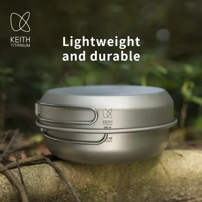 Ensemble de cuisine de camping compact en titane KEITH