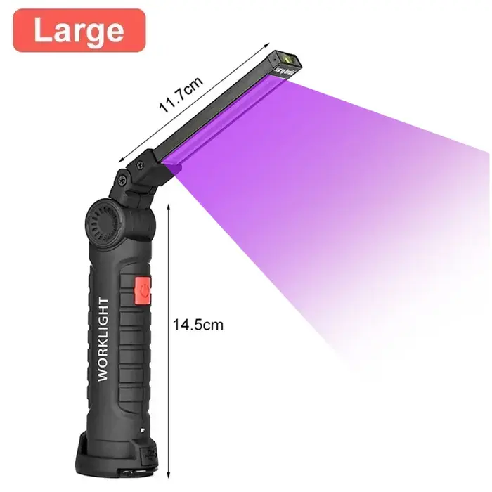 Lampe torche UV et lampe puissante rechargeable par USB